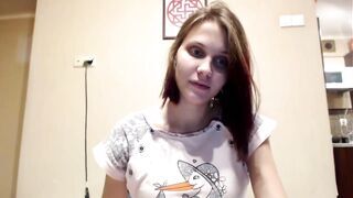 Lilly a terhes fiatal lány maszturbálása