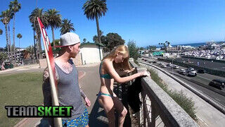TeamSkeet - a strandon felszedett nőci keményen megtéve