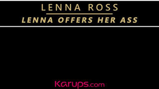 Lenna Ross ánusza megkúrva