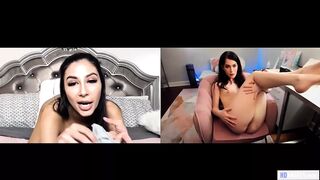 Evelyn Claire és Gianna Dior tinédzser lesbi web kamerás önnönélvezése