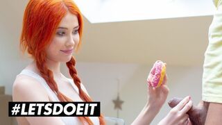 Gisha Forza óriási tőgyes vörös bombe egy fánkot érő hardcore dugásért